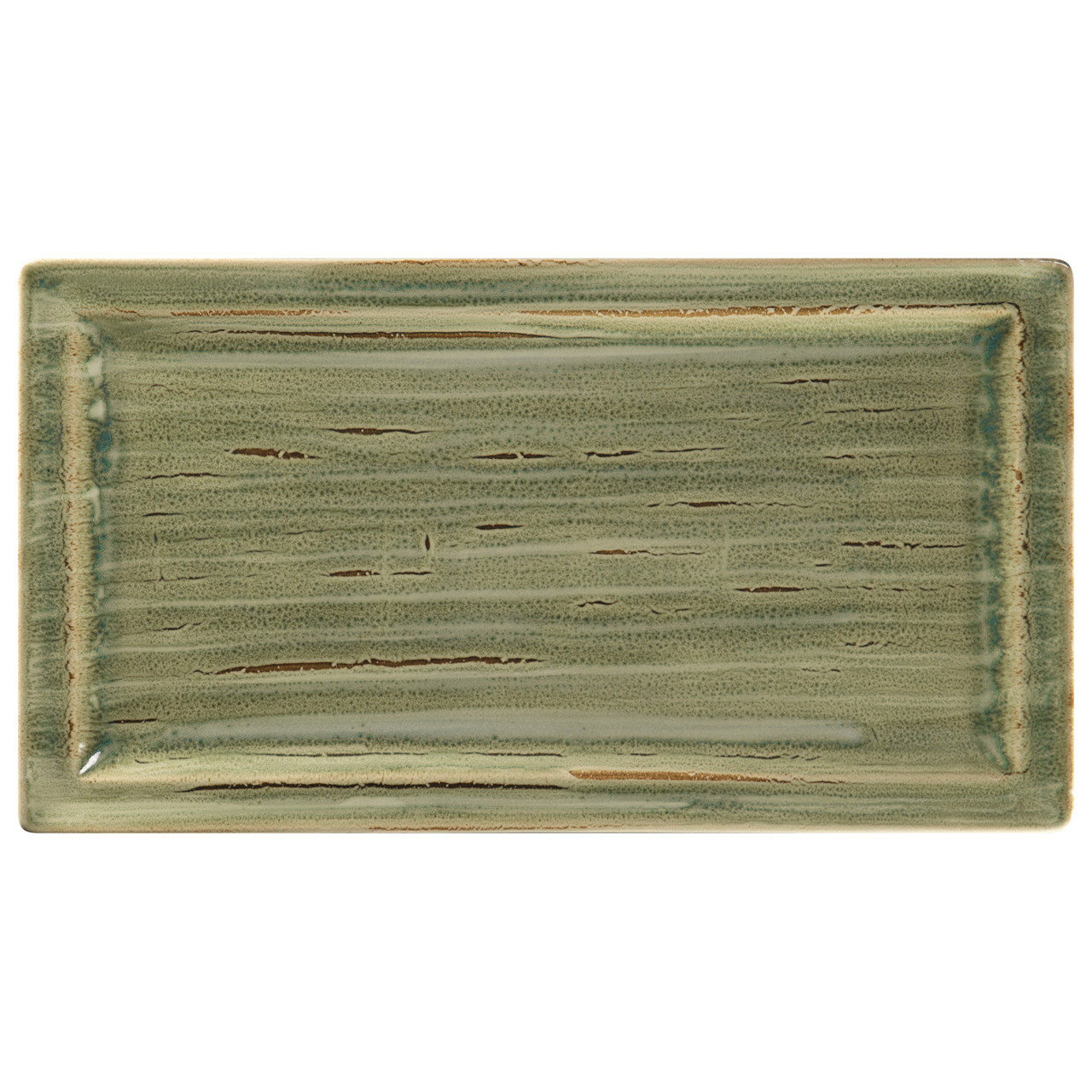 Spot, Teller flach rechteckig 385 x 210 mm emerald green